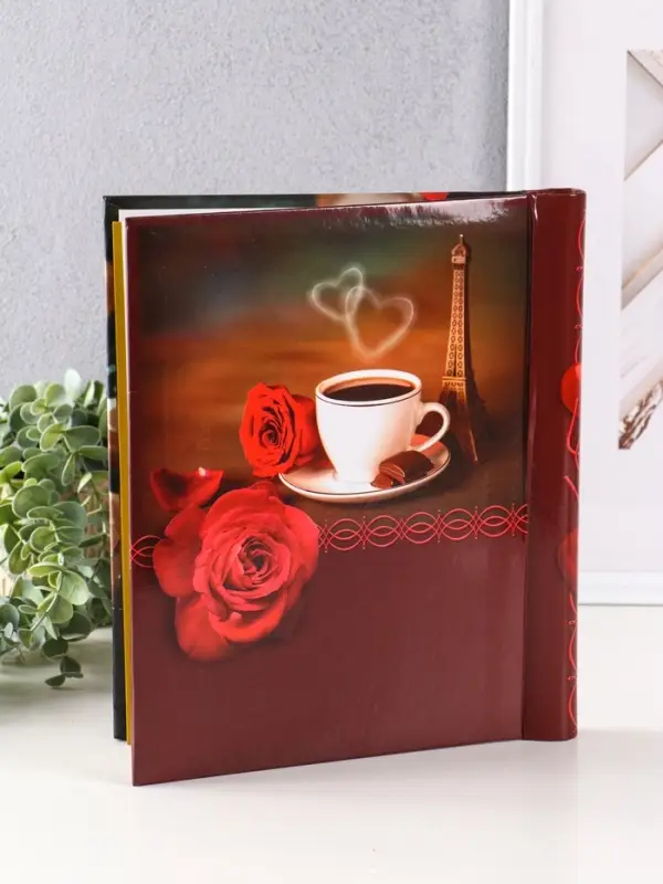 Фотоальбом 10 магнитных листов Фотоальбом 10 магнитных листов "Алая роза" 23X28см, пер-т внутр.спираль