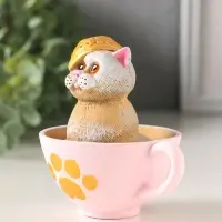 Фигурка &laquo;Котик в чашке&raquo;, 10&times;9&times;7.5 см