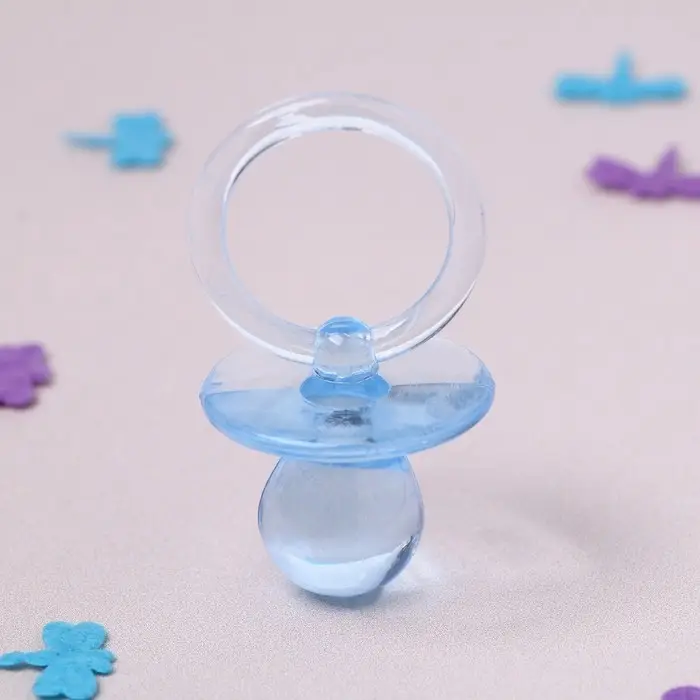 Топпер для торта &laquo;Пустышка&raquo;, 6 см, набор 3 шт., голубой