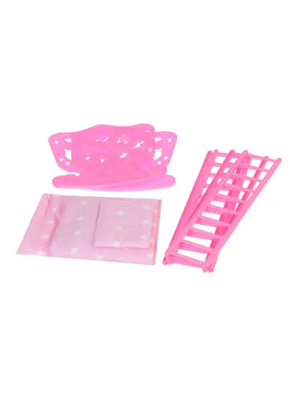 Кровать кукольная, с комплектом белья: матрас, подушка, одеяло (48&times;30 см)