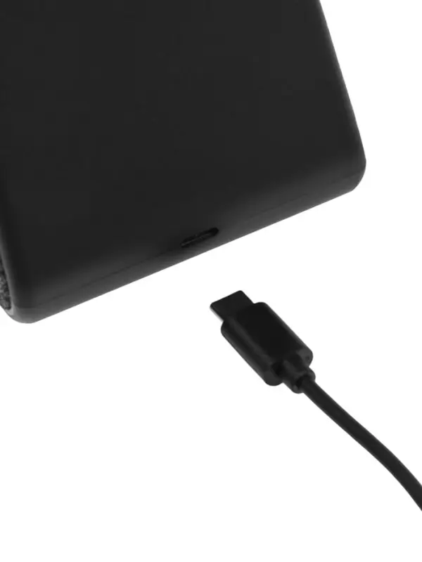 Колонка с зарядной станцией, 3 A, 15 Вт, беспроводная зарядка, кабель USB-Type-C, чёрная
