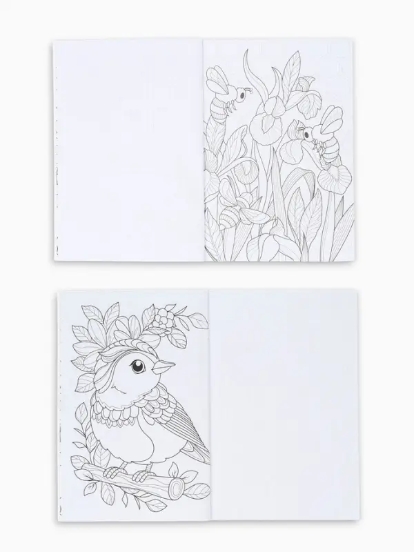 Ежедневник-Смэшбук раскраска антистресс А5, 80 листов &laquo;Счастье. 8 марта&raquo;