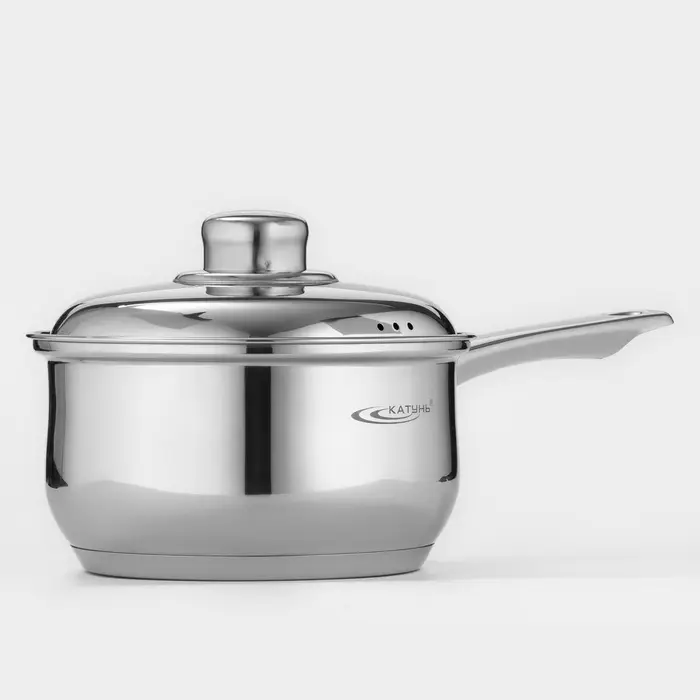 Ковш Катунь &laquo;Гретта&raquo;, 1.8 л, d=16 см, капсульное дно, индукция, нержавеющая сталь