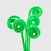 Синельная проволока, набор 50 шт., зелёная, 30 см