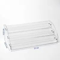 Подставка под лаки 3 этажа, 31&times;10.3&times;12.8 см, оргстекло 2 мм