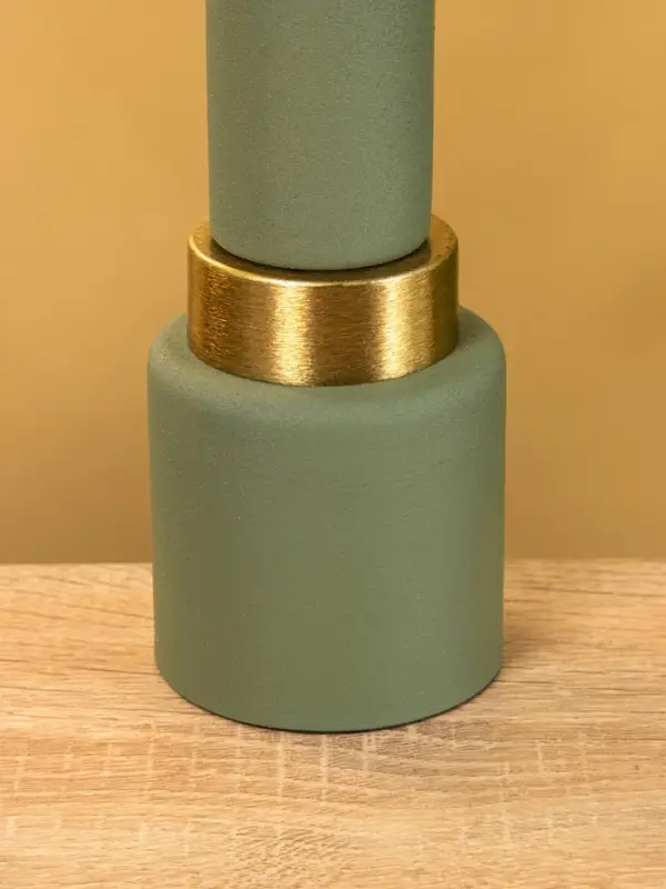 Подсвечник на 1 свечу текстурный "Болотный" 10,5х10,5х20 см