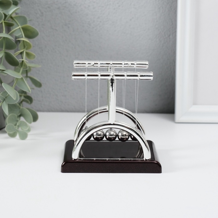 Маятник Маятник "Шары техно" квадрат столбик 9 x 9 x 7,5 см