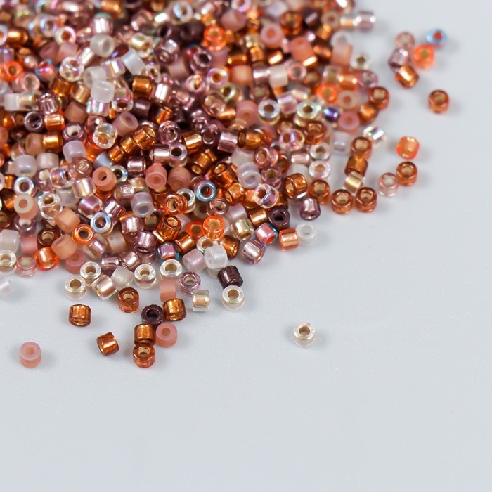 Бисер стекло 12/0  Бисер стекло 12/0 "Перламутр. Карамельное ассорти" 10 гр