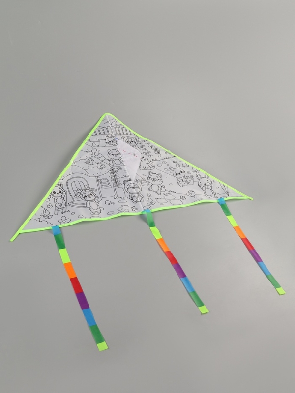 Funny toys Воздушный змей - раскраска, зверятки, 80 см Funny toys Воздушный змей - раскраска, зверятки, 80 см