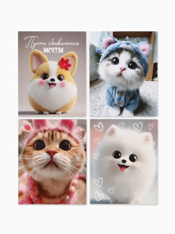 Открытки мини &laquo;Малышам&raquo;, набор 35 шт., 8&times;9.5 см