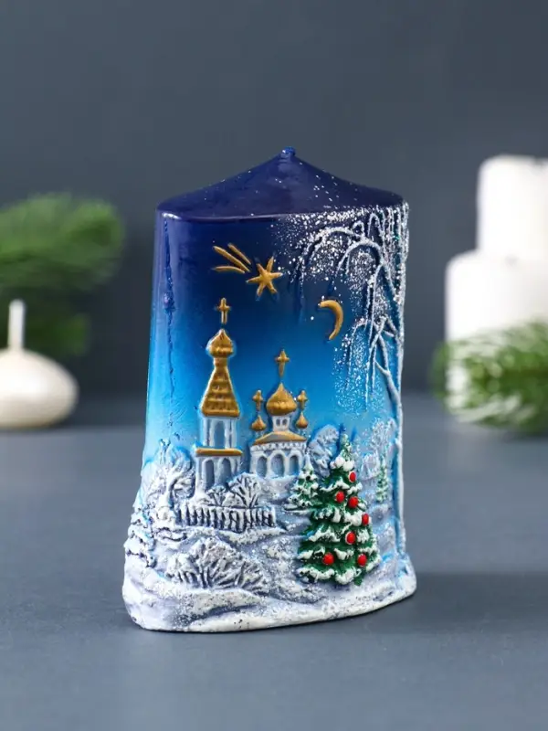 Свеча декоративная &laquo;Новогодняя&raquo; 5&times;8&times;11 см