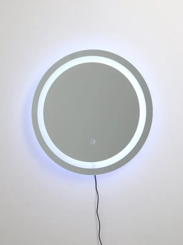 Зеркало интерьерное настенное, с подсветкой, с сенсорной кнопкой, 50&times;50 см