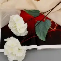 Цветы искусственные &laquo;Гортензия Розита&raquo;, h=60 см, белые