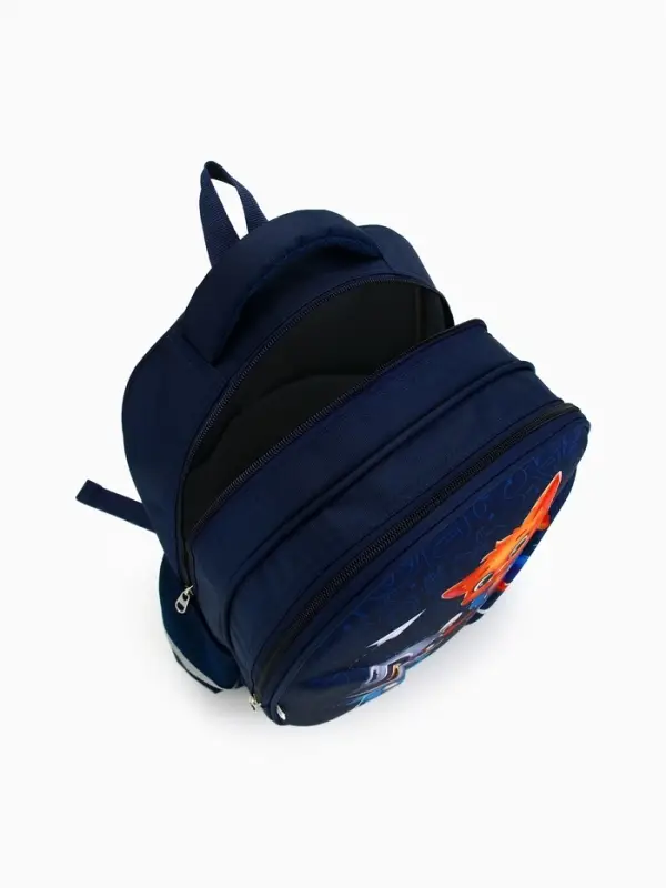 Рюкзак школьный, каркасный, 39&times;30&times;14 см &laquo;Енотик и лисёнок&raquo;