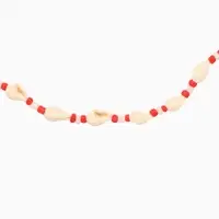 Ожерелье с ракушками &laquo;Халия&raquo;, длина 35 см, красное