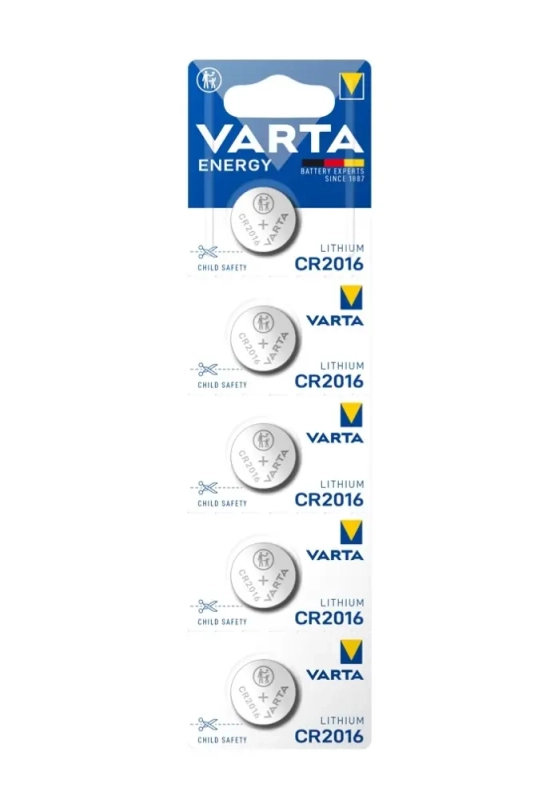 Батарейка Varta ENERGY CR2016 BL5 Lithium 3V