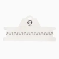 Чокер &laquo;Волна&raquo; сияющая, цвет серебро, L=30 см+7 см