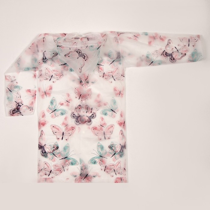 Дождевик детский «Бабочки», рост 125-155 см Дождевик детский «Бабочки», рост 125-155 см