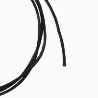 Шнурок для крестика, набор 3 шт. длина 100 см, диаметр 1.5 мм, нейлоновый гайтан, черный