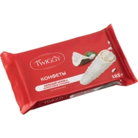 Вафли Конфета Twiggy с кокос.сливками в кокос.обсып., 185г (ВК412)