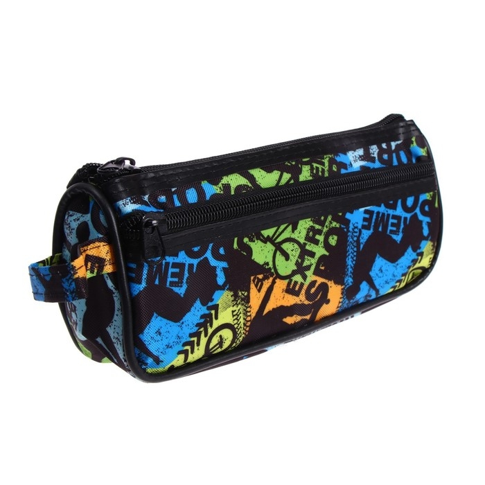 Пенал школьный на молнии Calligrata Пенал школьный на молнии Calligrata "Спорт", 2 отделения, МИКС