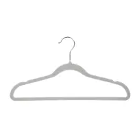 Вешалки для одежды тм VETTA, 4шт, 42см, с покрытием флок, цвет серый