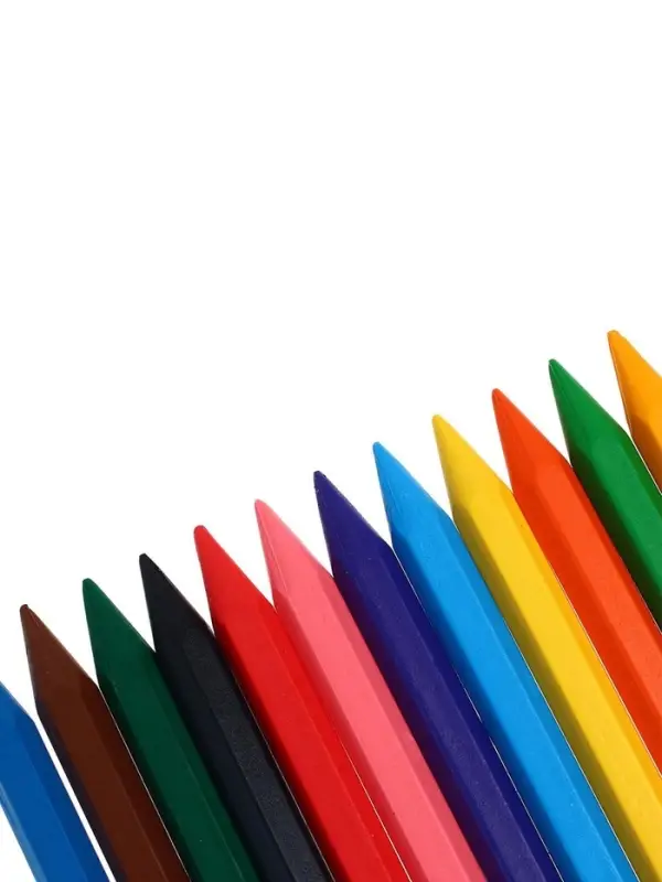 Мелки восковые, 12 цветов, &laquo;Луч&raquo;, шестигранные