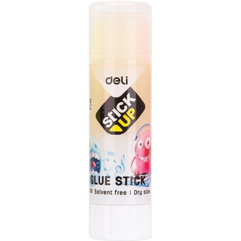 Клей-карандаш школьный 21г Deli детский прозрачн., в ассортименте EA20900