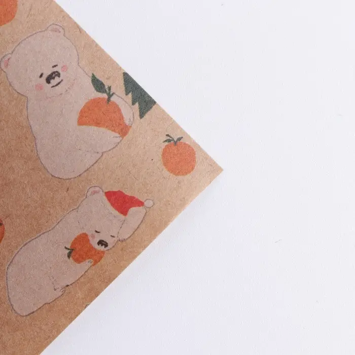 Бумага упаковочная крафтовая &laquo;Медвежата&raquo;, 50 х 70 см