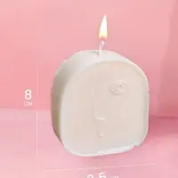 Свеча "Пикассо" 7х2,5х8 см, соевый воск,, микс Свеча "Пикассо" 7х2,5х8 см, соевый воск,, микс