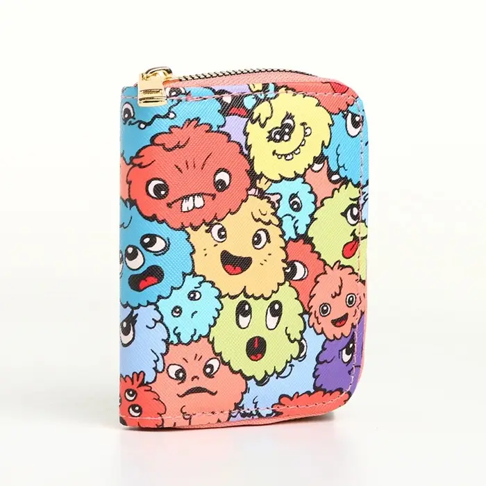 Кошелёк на молнии, разноцветный
