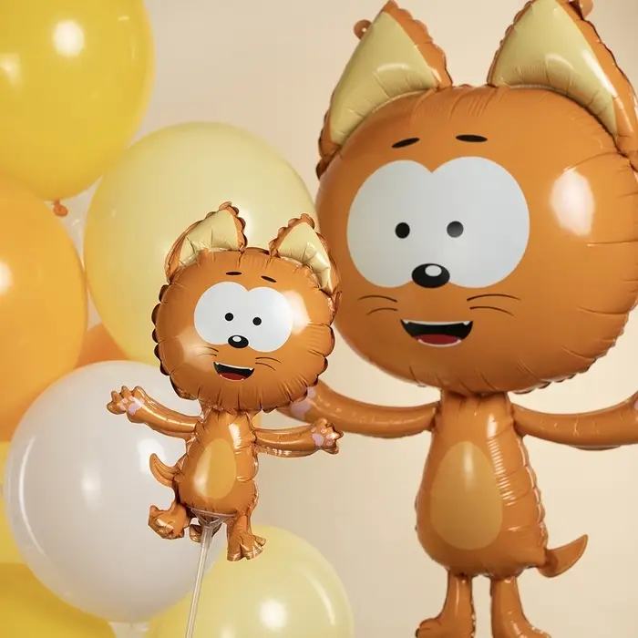 Воздушные шары фольгированные 17 Воздушные шары фольгированные 17" «Котенок Котэ» набор 5 шт.
