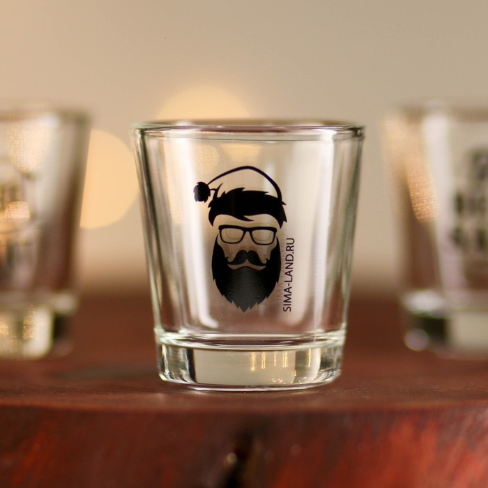 Новый год. Набор рюмок подарочный «Будь лучшим в новом году», 3 шт., 50 мл Новый год. Набор рюмок подарочный «Будь лучшим в новом году», 3 шт., 50 мл