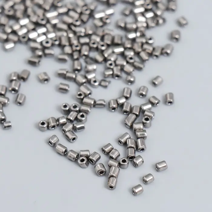 Бисер стекло 12/0  Бисер стекло 12/0 "Цилиндр. Металлик" 10 гр