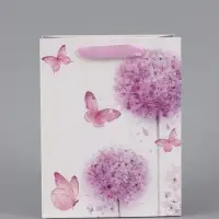 Пакет подарочный ламинированный вертикальный &laquo;Цветочные шары&raquo;, 18&times;23&times;10 см