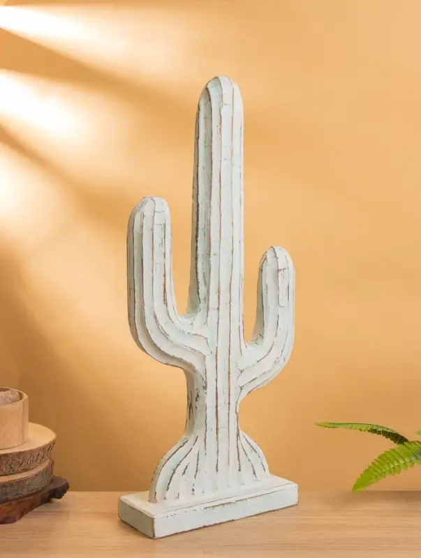 Сувенир «Кактус», 24×9×54 см, дерево, голубой Сувенир «Кактус», 24×9×54 см, дерево, голубой