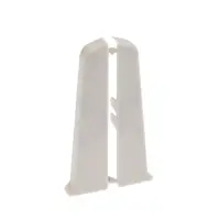 Торцевые заглушки для плинтуса &laquo;Деконика&raquo;, пара, 85 мм, цвет 002 светло-серый