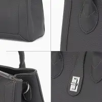 Сумка женская тоут TEXTURA на молнии, 31&times;11&times;21 см, тёмно-серая