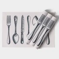 Салфетки сервировочные на стол Доляна &laquo;Сервировка&raquo;, 4 шт., 30&times;45 см, белые