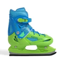 Коньки детские раздвижные BlackAqua, р. 34-37, для фитнеса, зелёные, синие Коньки детские раздвижные BlackAqua, р. 34-37, для фитнеса, зелёные, синие