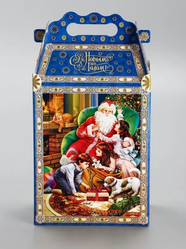 Подарочная новогодняя коробка «Атмосфера», для сладких подарков, 17.8×10×32.5 см Подарочная новогодняя коробка «Атмосфера», для сладких подарков, 17.8×10×32.5 см