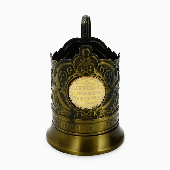 Подстаканник «С уважением», 12.6 х 8.7 х 12 см Подстаканник «С уважением», 12.6 х 8.7 х 12 см