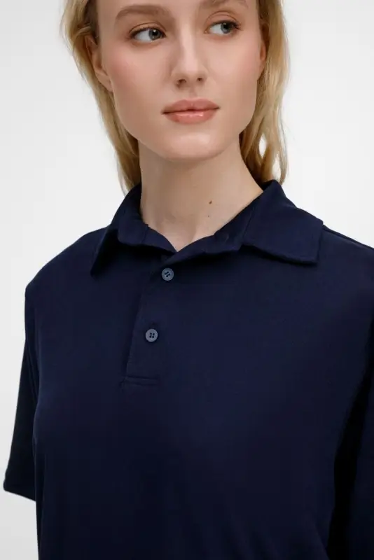 Рубашка поло унисекс Senti, темно-синяя, размер S Рубашка поло унисекс Senti, темно-синяя, размер S