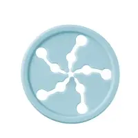 Посуда детская силиконовая, 7 предметов, голубой, Крошка Я