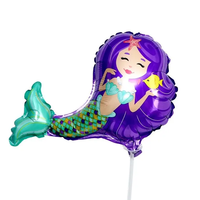 Шар воздушный фольгированный 14 Шар воздушный фольгированный 14" «Русалочка», фиолетовый