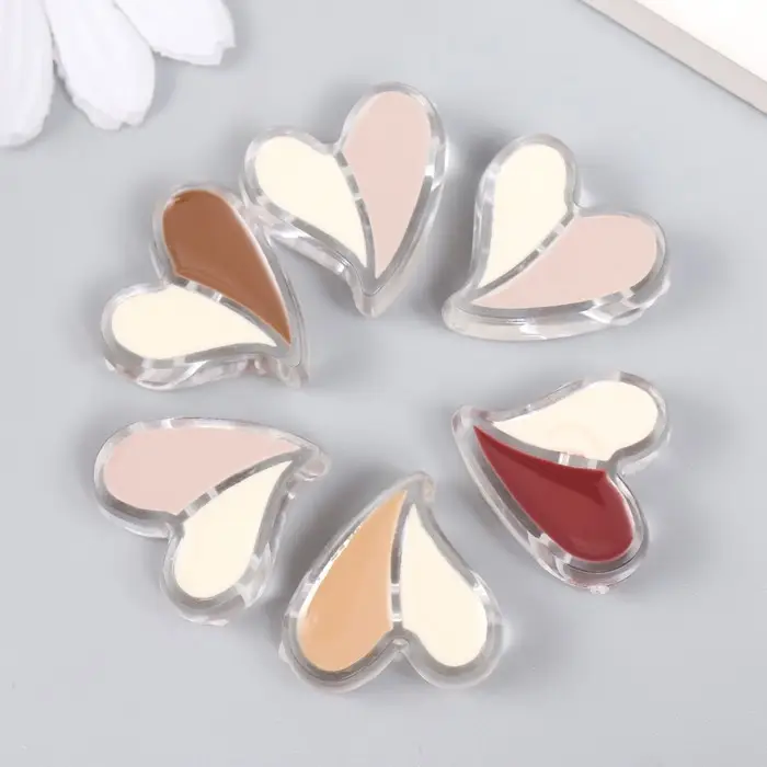 Бусина для рукоделия и плетения «Арт Узор. Кофейный аромат. Сердечко. Половинки», пластик, глянец, 2.3×2.4×0.9 см, МИКС