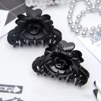 Крабик для волос &laquo;Ночка&raquo;, роза, 6.8 см, матовый и глянец, МИКС