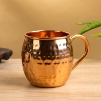 Кружка рельефная, медь 13х8х9,5 см