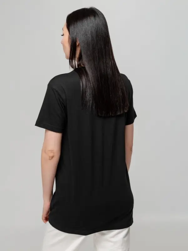 Футболка унисекс T-bolka 140, черная, размер S