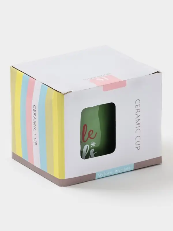 Кружка  300 мл "Елочка" 15х9,6х8 см